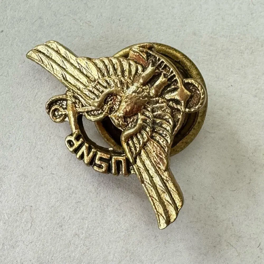 USNR Collar Button Hole Stud WWII United States Navy Reserve Vintage Military